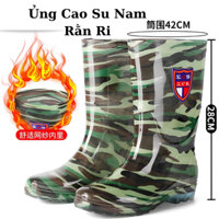 Ủng Rằn Ri Đi Mưa Lao Động - Ủng Giàn Di Cao Su Chống Trơn Trượt Chống Nước , Hàng Nội Địa Trung Cao Cấp Đủ Size 39-44