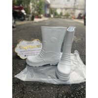 Ủng xốp siêu nhẹ phòng sạch màu trắng nhựa EVA VAC E014