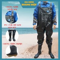 Ủng yếm, Ủng lội nước liền quần phủ cao su chống nước đế cứng ( HÀNG LOẠI 1 )