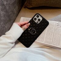 [Uni] Ốp lưng Iphone Cha Nel đen quả trám 7plus/8plus/x/xr/xs/11/12/13/pro/max/promax