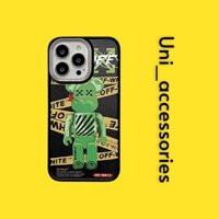 [Uni] Ốp lưng Iphone gấu Kaws OFF đen xanh lá 7plus/8plus/x/xr/xs/11/12/13/pro/max/promax
