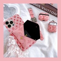 [Uni] Ốp lưng Iphone L V Hồng ngăn ví 7plus/8plus/x/xr/xs/11/12/13/pro/max/promax