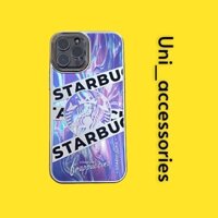 [Uni] Ốp lưng Iphone logo Starbucks hologram 7plus/8plus/x/xr/xs/11/12/13/pro/max/promax