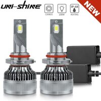 UNI-SHINE [MỚI] Đèn pha LED siêu H4 H7 LED Canbus H11 HB3 HB4 9005 9006 H1 Bóng đèn ô tô Bóng đèn sương mù 12V 100W 6000K 20000LM