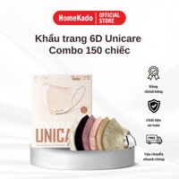 UNICARE 150c Khẩu Trang 6D Pro Mask Chính Hãng 3 Lớp Kháng Khuẩn 6 Màu Thời Trang