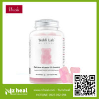 Unichi Calcium Vitamin D3 Gummy: Kẹo tăng cường Canxi + Vitamin D3 chắc khỏe xương (60 viên)