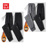 Uniqlo [2024] Quần giữ nhiệt nam cỡ lớn M-6XL Thu đông ngoài trời Thoải mái Giải trí Quần / quần Cotton thể thao giải trí thoải mái