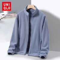 Uniqlo Áo gió có thể đảo ngược Áo khoác lông cừu san hô Áo khoác nam nữ nhiều màu thu đông lông cừu hàng đầu