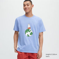 Uniqlo Áo Thun Tay Ngắn In Chữ PEACE FOR ALL Roger Federer Cá Tính Cho Nam Và Nữ 512352