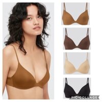 ♕✴■(UNIQLO chính hãng) NỮ-  Áo ngực không gọng thun lạnh xẻ sâu quai mảnh Mame Kurogouchi Wireless Bra