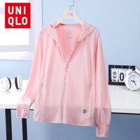 Uniqlo Mùa Hè Băng Lụa Chống Nắng Quần Áo Dành Cho Nam Nữ Có Tia Uv Bảo Vệ Ánh Sáng Thoáng Khí Thể Thao Ngoài Trời Upf50 + Quần Áo Da