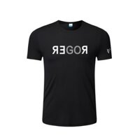 Uniqlo Mùa Hè Federer Áo Thun Nam Cotton Thoáng Khí Cổ Tròn Tay Ngắn Thi Đấu Huấn Luyện Áo Sơ Mi ROGER Thể Thao Top