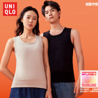 Uniqlo mùa thu đông ấm áp lông cừu graphene công nghệ nóng áo vest cotton len cặp đôi vest nam nữ
