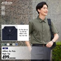 (UNIQLO Nhật chính hãng) Nam- Áo Polo AIRism ngắn tay vải làm mát - MEN AIRism Polo Shirt Short Sleeves ®️