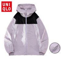 Uniqlo Quần áo chống nắng thể thao ngoài trời dành cho nữ áo khoác chống thấm nước mùa hè UPF50 Áo khoác chống tia cực tím