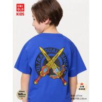 Uniqlo Quần Áo Trẻ Em Bé Trai Và Bé Gái ULTRAMAN Hero In Hình Áo Thun Ngắn Tay 25 Phong Cách Mới 475447