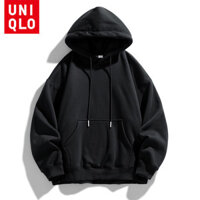 Uniqlo Thu Đông 13 Màu Cổ Điển Có Mũ Trùm Đầu Áo Sơ Mi Nữ Dày Nhiệt top Cặp Đôi Chống Gió Mỏng Mới slim Áo Thun