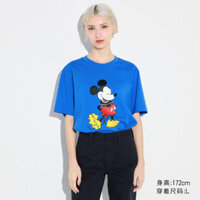 Uniqlo Unisex Cặp Đôi UT Mickey Đứng Mickey In Hình Mickey Đứng 472880