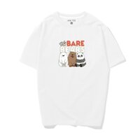 [UNISEX] Áo Thun 100% Cotton Hoạt Họa Ba Chú Gấu Siêu Cute