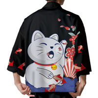 Unisex Mùa Hè Kimono Cho Nam Nhật Bản Dạo Phố samurai Trang Phục Quần Áo Mỏng Áo Nam