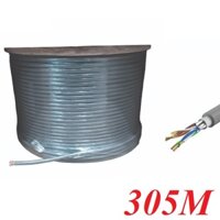 Unitek 18147 305m cat7 SFTP stp fpt cáp mạng lan rj45 cuộn chống nhiều 2 lớp s/ftp MÀU XÁM C18131GY