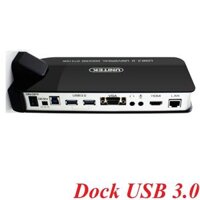 Unitek 25034 Y-3704 HDD Dock USB 3.0 RA USB + VGA + HDMI + LAN + Audio
