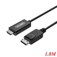 Unitek 98905 Y-C5118CA 1.8M Màu Đen Cáp chuyển Displayport sang Hdmi