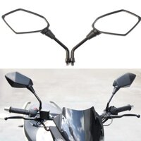 Universal 2Pcs Motorcycle Big Size Rear View Mirror Black Motorcycle Motorbike Chrome Scooter Rearview Rear View Side Mirror 8Mm