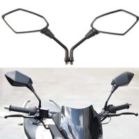 Universal 2Pcs Motorcycle Big Size Rear View Mirror Black Motorcycle Motorbike Chrome Scooter Rearview Rear View Side Mirror 10Mm