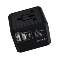 Universal Outdoor Power Strip Ổ Cắm Điện Mở Rộng Ban 2 USB 1 Loại C Ổ Cắm Du Lịch Adapter Mỹ UK EU Úc