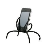 Universal Spider Mobile Phone Holder for Iphone 6 Plus Stent for Samsung s6 Edge s5 Car Holder Stand Support Cell Phone Holder(Black)