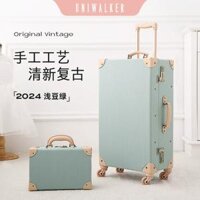 Uniwalker Retro Vali Bánh Xe Đa Năng Nam Xe Đẩy 26 Vali Nữ 20-Inch Lên Máy Bay Vali Vali 24 vali lock and lock