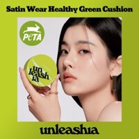 [unleashia] Phấn nước bán lì Satin Wear Healthy-Green Cushion 15g (3 Sắc Lựa Chọn) | Kem Nền Air compact UV Vegan SPF 30 PA + Phát Sáng Ốp