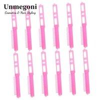 Unmegoni 25 Chiếc Nhựa Perm Rods, Trọng Lượng Nhẹ Nổ Hình Dạng Cố Định Perm Tóc Uốn Tóc Kẹp, Rễ Lông Tơ Không Dấu Vết Tóc Con Lăn Kẹp Dụng Cụ Làm Tóc