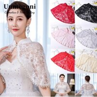 Unmegoni Dạ Hội Prom Cape Cosplay Cô Dâu Quấn Áo Mềm Phụ Kiện Cưới Áo Choàng Cưới