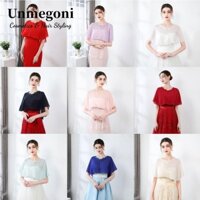 Unmegoni Khăn choàng phù dâu, Khăn choàng che mặt voan màu trơn, Phụ kiện trang phục che mặt lưới mỏng cho bữa tiệc