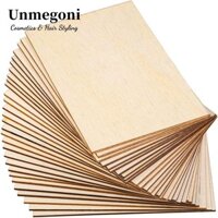 Unmegoni Tấm ván ép thủ công mỏng, Tấm ván ép gỗ basswood, Mặt dây chuyền để làm đồ trang sức Gỗ dán chưa hoàn thiện Phụ kiện trang sức