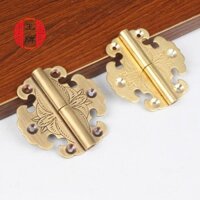 Unpunched Cổ Đồng Cửa Bản Lề Hộp Gỗ Lá Rời Mới Nội Thất Trung Quốc Tẩy Bản Lề Tủ Giày Bản Lề