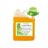 Unrefined Sunflower OIL High Oleic Organic 100% Pure 128 Oz / 7 Lb / One Gallon