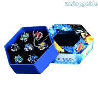 Unstop * 7 Chiếc Trang Sức Thời Trang Katekyo Nhẫn Anime Cosplay Nhẫn Thời Trang Nam Nữ Trang Sức