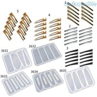 Unstop * Handmade Barrettes Silicone Epoxy Nhựa Khuôn Kẹp Tóc Acrylic Khuôn Cá Sấu Kẹp Tóc Khuôn Trang Sức Làm Quá