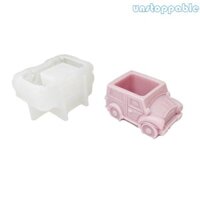 Unstop * Khuôn trồng cây silicon 3D Hình ô tô Lọ hoa Khuôn giữ bình nhựa Khuôn