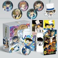 (UP) Hộp quà to anime Conan to ảnh dán, vòng tay, ảnh thẻ, postcard anime chibi quà tặng cho bạn