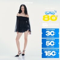 UP TO 80% + VC HOT 150K || Jirene - Set đồ nữ áo cúp ngực trễ vai và chân váy nữ tính trendy