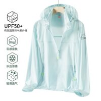 Upf50 + Ice Silk Quần áo chống nắng chất lượng cao dành cho nam và nữ mùa hè, nhẹ, thoáng khí, chống tia cực tím Áo khoác quần áo chống nắng ngoài trời