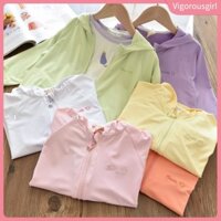 Upf50 + Quần áo chống nắng trẻ em Áo khoác chống tia cực tím mùa hè cho bé trai bé gái