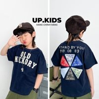 UP.KIDS áo thun cotton ngắn tay in hình cho bé trai chất liệu cao cấp