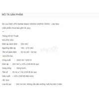UPS Santak Blazer 2000VA 1200W - 2000EH
