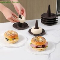 Upscale GIỚI HẠN 6 Khuôn Bánh rán Silicon, Máy rửa chén Bộ chảo Bagel hình nón an toàn, Khuôn làm bánh ngọt Cà phê di động Dễ sử dụng Khuôn bánh mì để nướng bánh rán