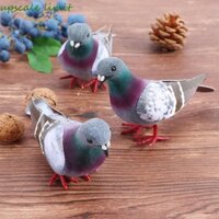 Upscale GIỚI HẠN Chim nhân tạo Đồ trang trí sân vườn Bọt dễ thương Trang trí nhà cửa Lông vũ Mini Bồ câu giả